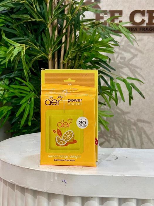 AER POWER POCKET LEMON TANGY DELIGHT BATHROOM FRESHENER