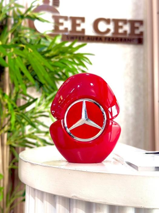 MERCEDES BENZ WOMAN IN RED
